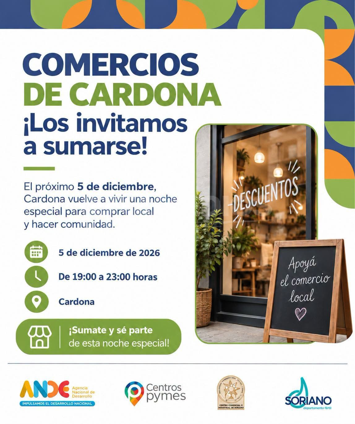 Cardona busca comercios para la Noche Emprendedora del 5 de diciembre
