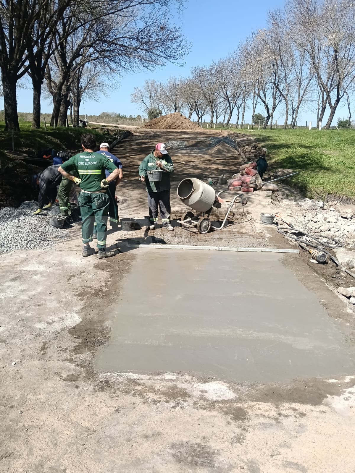 Avanzan las obras en el arroyo San Martín: aplicarán hormigón y estiman reabrir el paso en 15 días