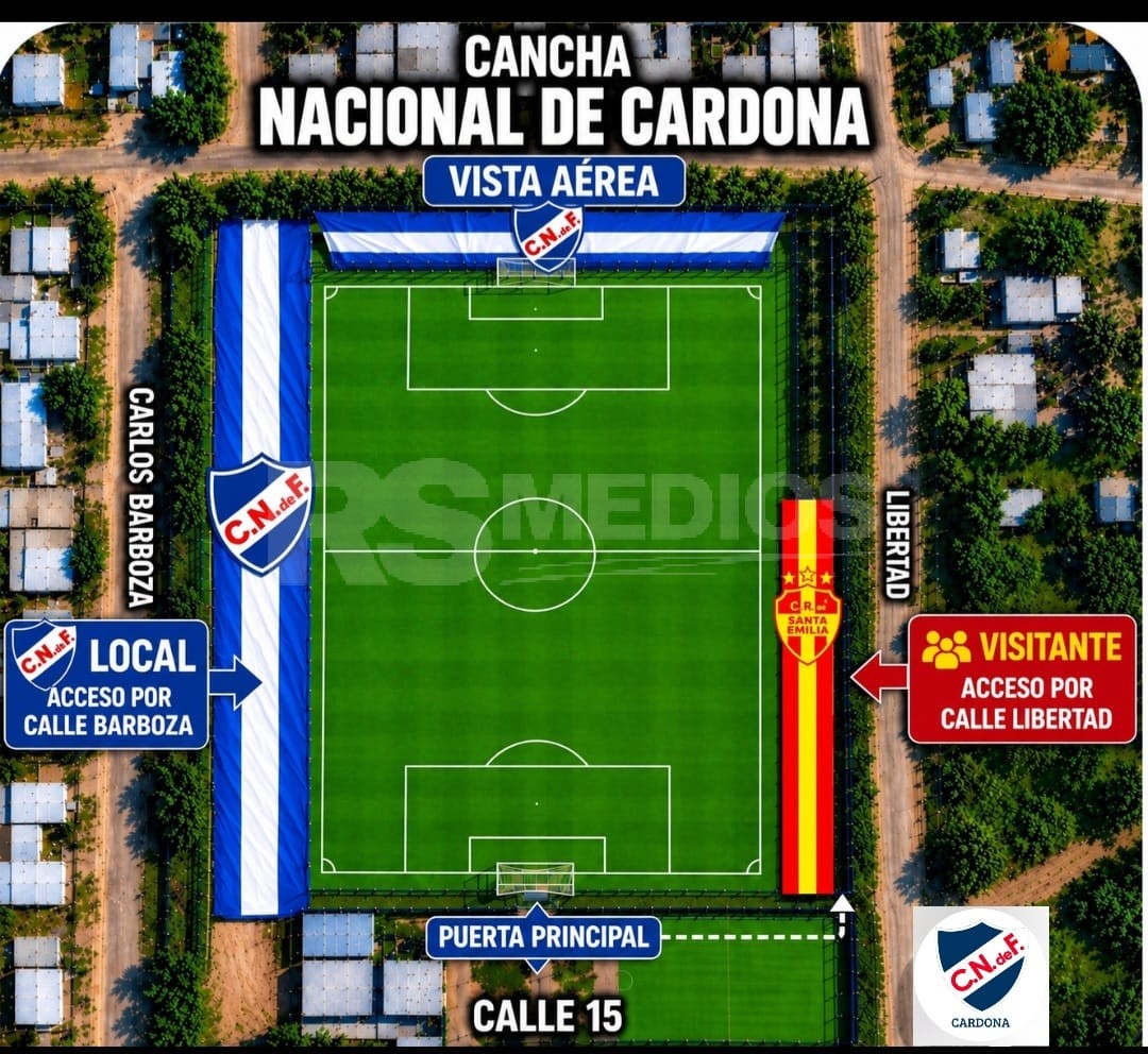 Nacional y Sta. Emilia definen la segunda final con Manrique como árbitro