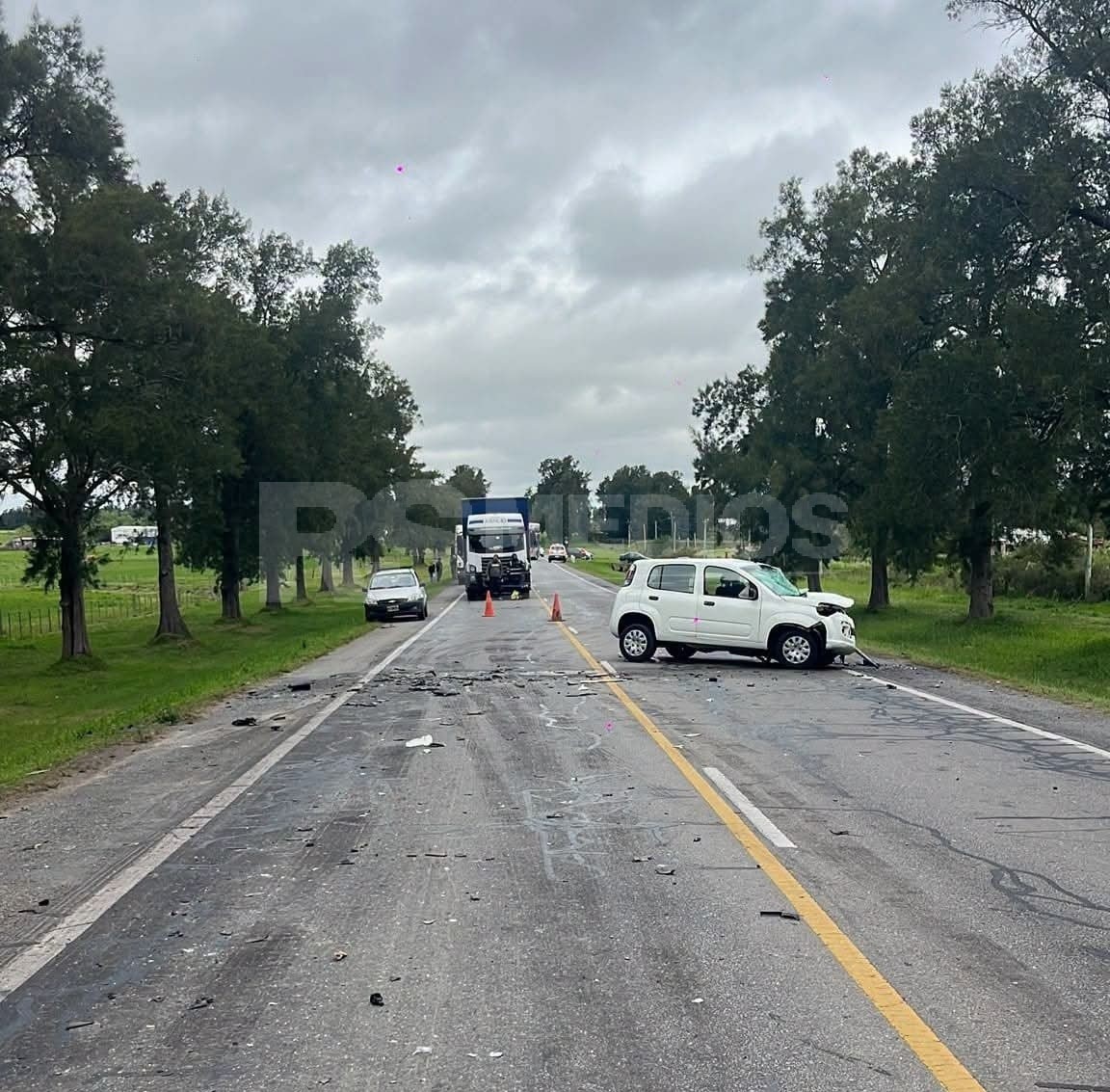 Choque frontal en Ruta 11 deja dos muertos y cuatro heridos en Canelones