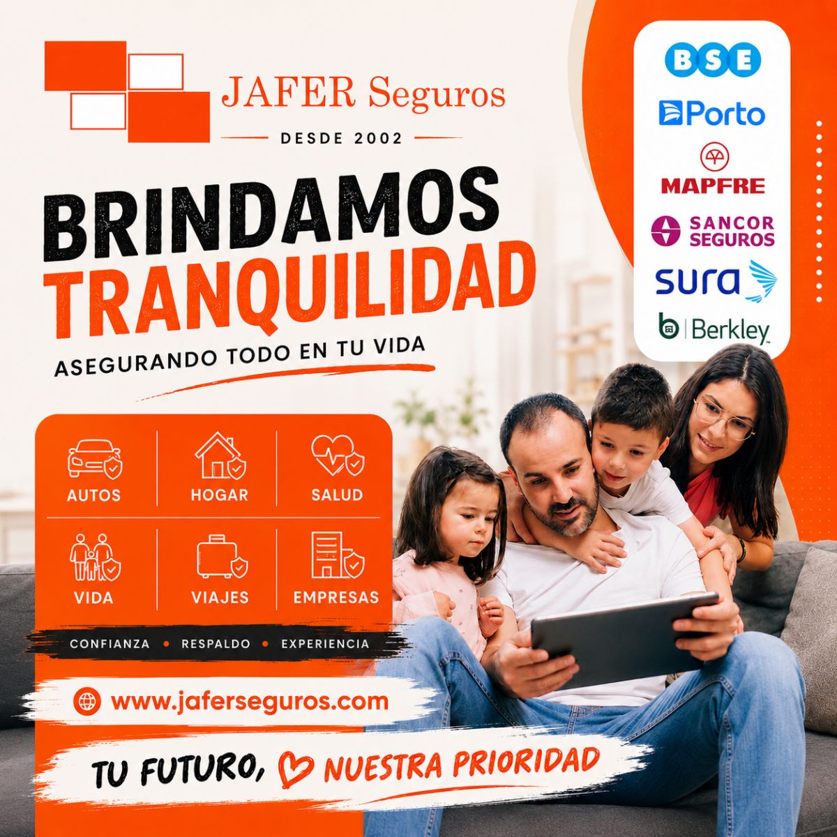 Publicidad de JAFER SEGUROS - Institucional